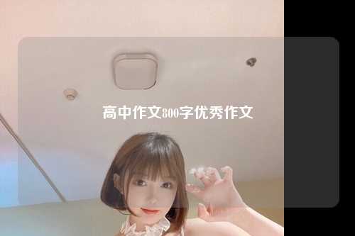 高中作文800字优秀作文