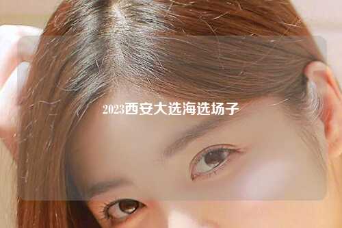 2023西安大选海选场子