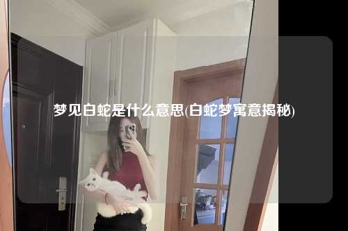 梦见白蛇是什么意思(白蛇梦寓意揭秘)