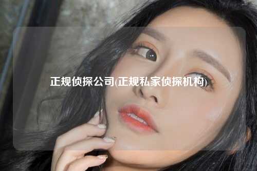 正规侦探公司(正规私家侦探机构)