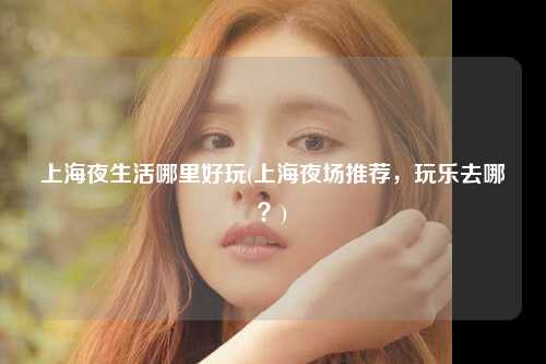 上海夜生活哪里好玩(上海夜场推荐，玩乐去哪？)